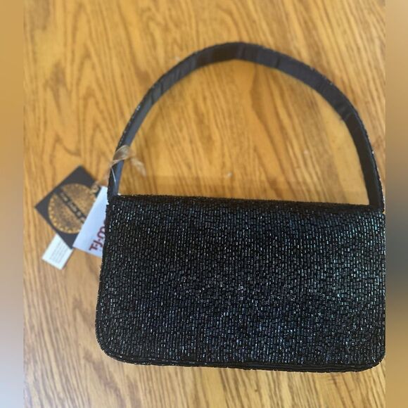 Viral City Skyline Beaded Bag T.J.Maxx New | Mercari TJ Maxx Marshalls Viral Beaded Black Shoulder Bag NYC Skyline